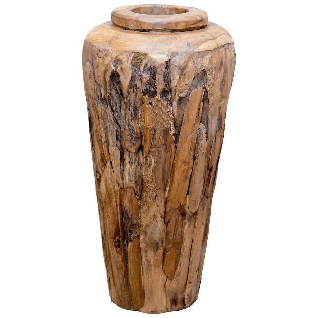 VidaXL Dekorativ vase 40x80 cm massiv teaktræ