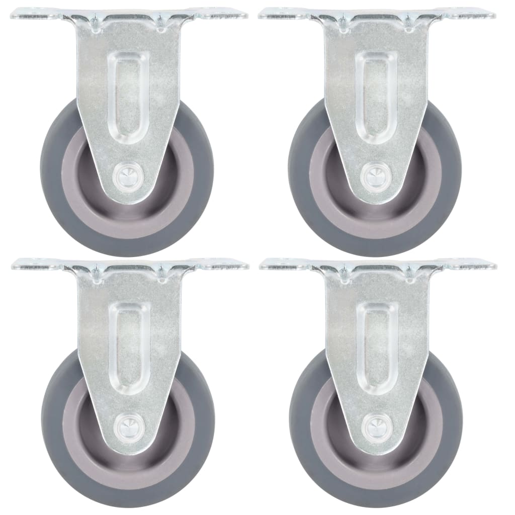 Vidaxl 16 pcs hjul fast 50 mm
