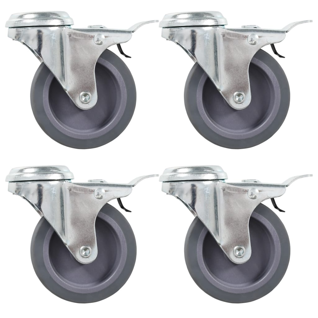 Vidaxl 8 pcs drejelige koder med bolthuller 75 mm