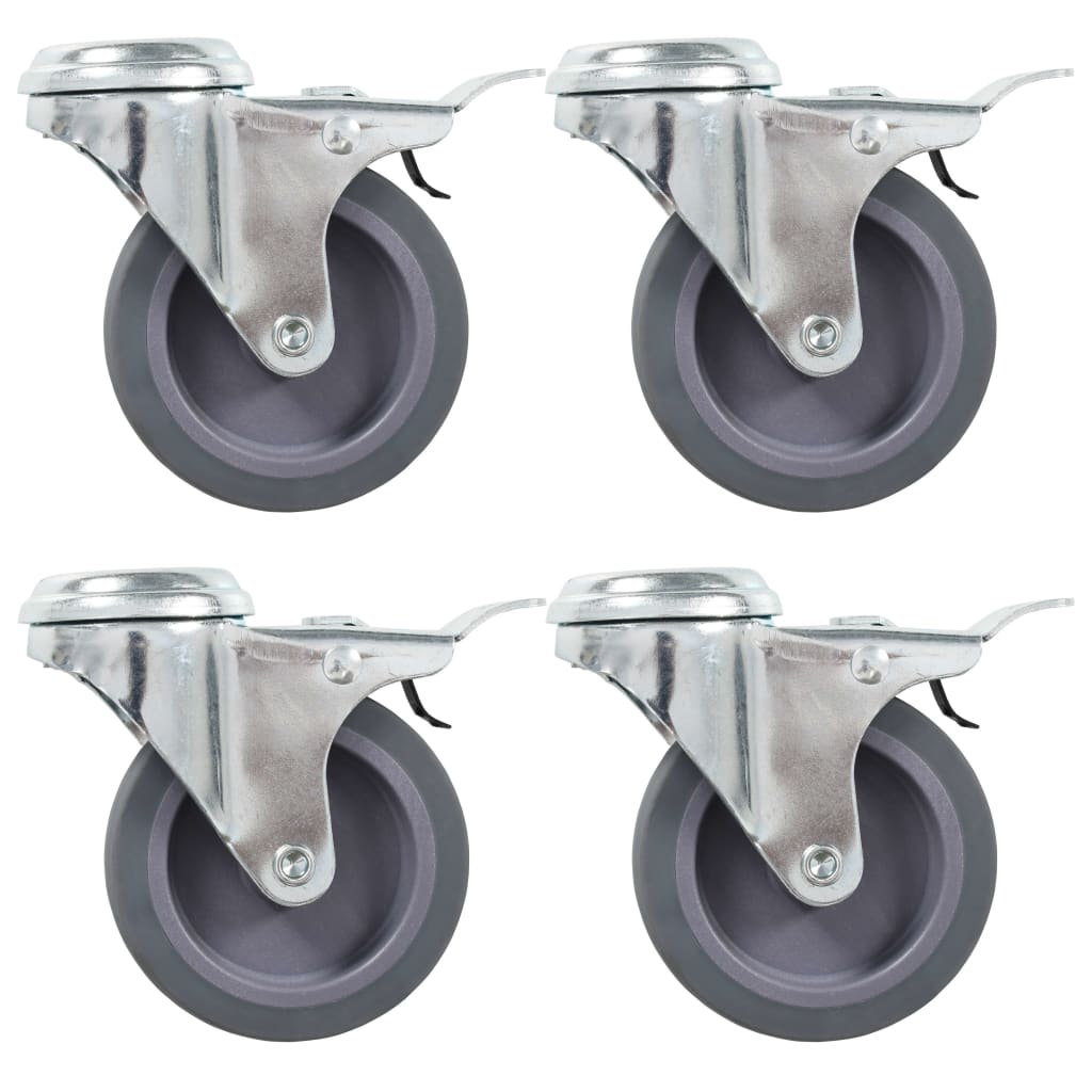 Vidaxl 16 pcs drejelige koder med bolthuller 75 mm
