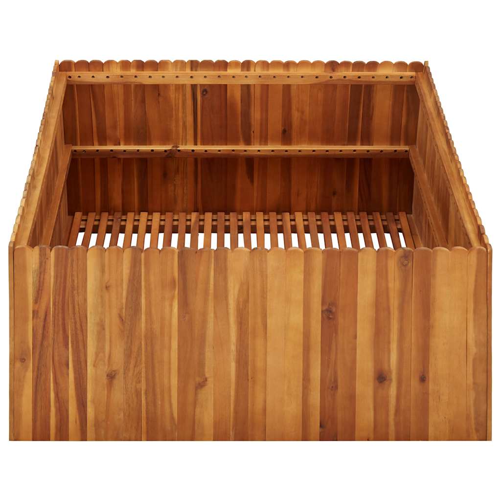 Vidaxl Planter hævede 100x100x50 cm solid acaciahout