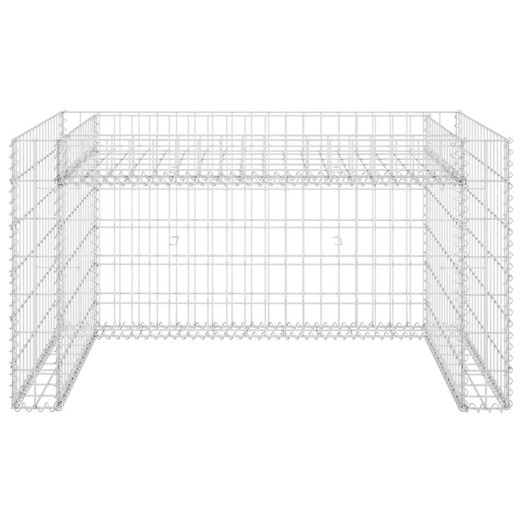 Vidaxl plæneklippetag med planter 110x80x60cm ståltråd