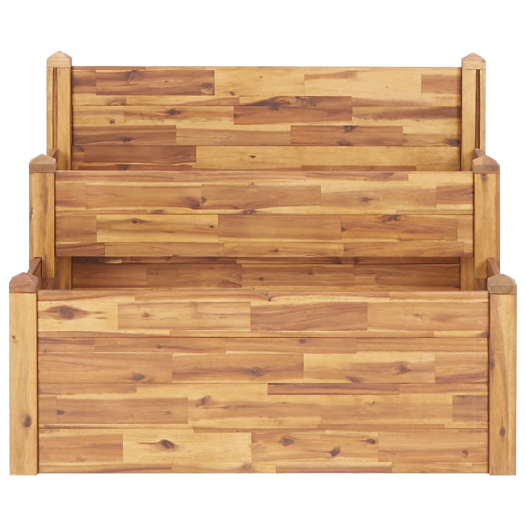 Vidaxx plantekasse 2-lags 110x75x84 cm massivt akacietræ