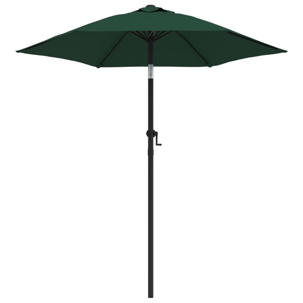 Vidaxl Parasol 200x224 cm aluminiumsgrøn
