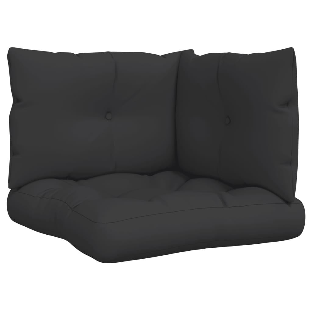 Vidaxl pallepuder 3 st stof sort