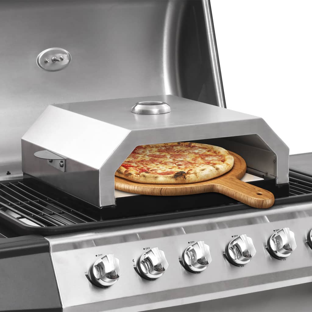 Vidaxl Pizza Oven med keramisk sten til gas-charcoal grill