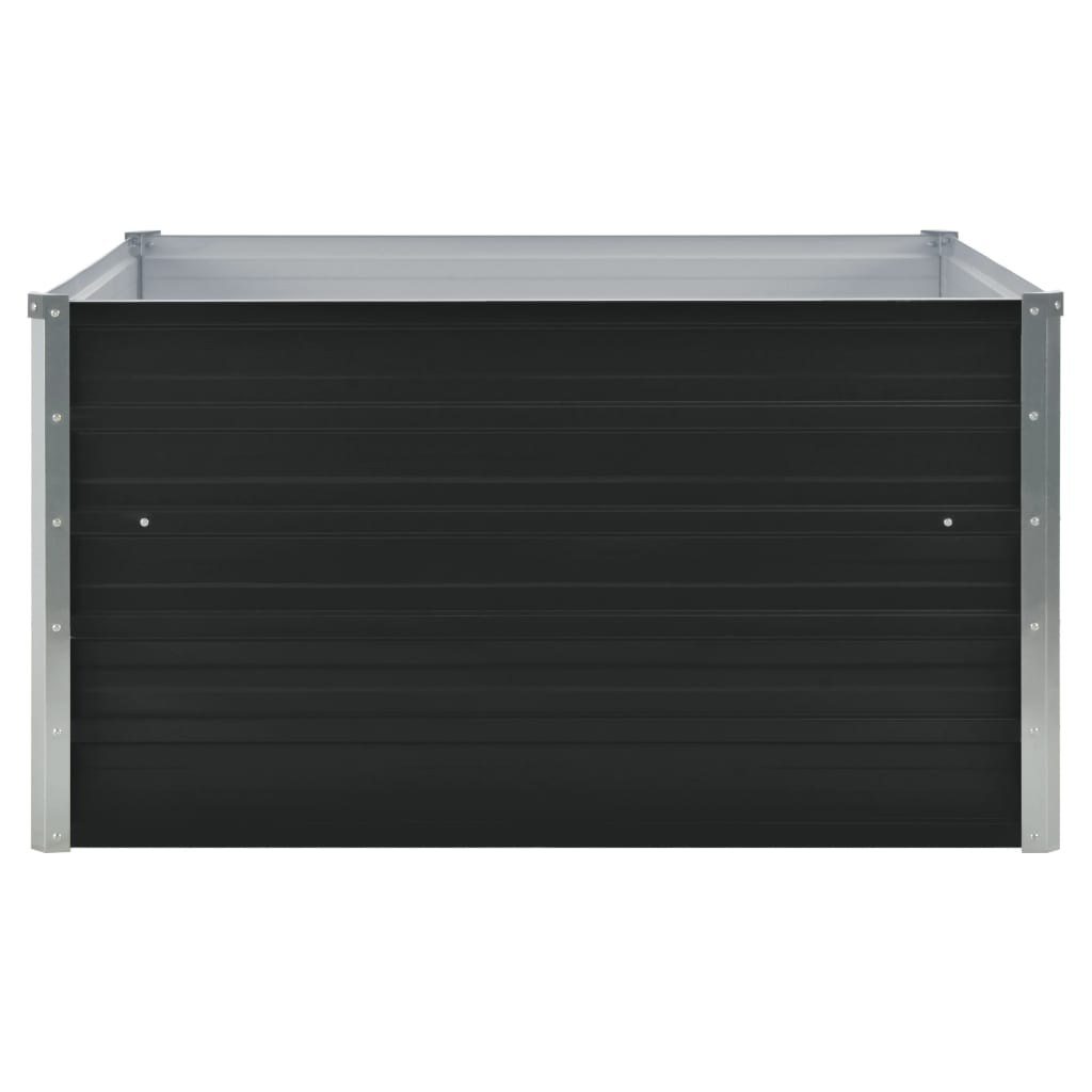 Vidaxl Planter Insented 100x100x45cm galvaniseret stål antracit