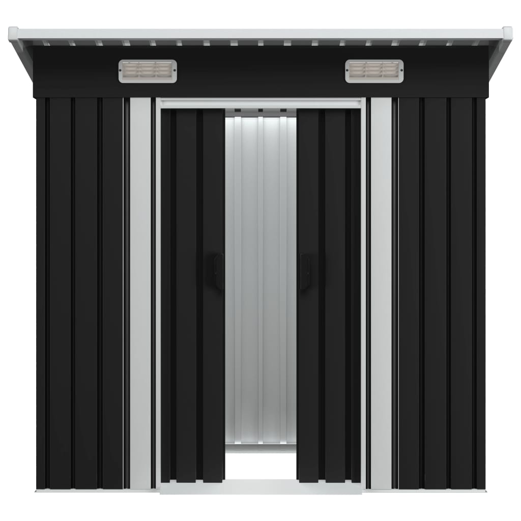 Vidaxl Garden Shed Steel Anthracite