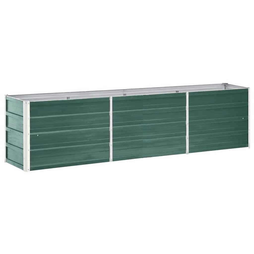 Vidaxl Planter Insert 240x40x45 cm galvaniseret stålgrøn