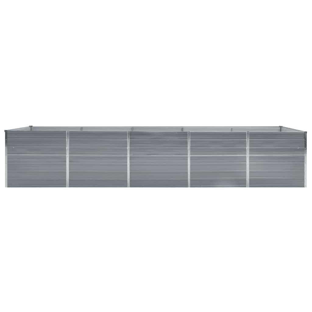 Vidaxl Planter Insert 400x80x77 cm galvaniseret stålgrå