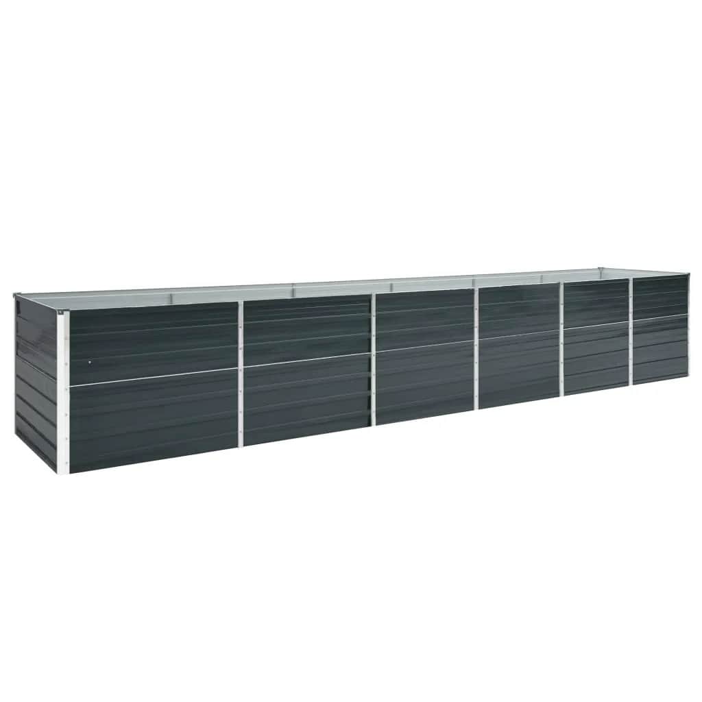 Vidaxl Planter Insert 480x80x77 cm galvaniseret stål antracit