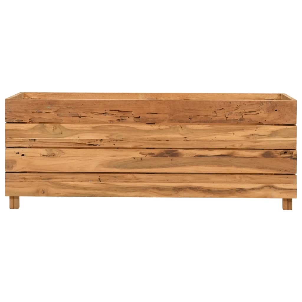 Vidaxl Planter Indsæt 100x40x38 cm genanvendt teak og stål