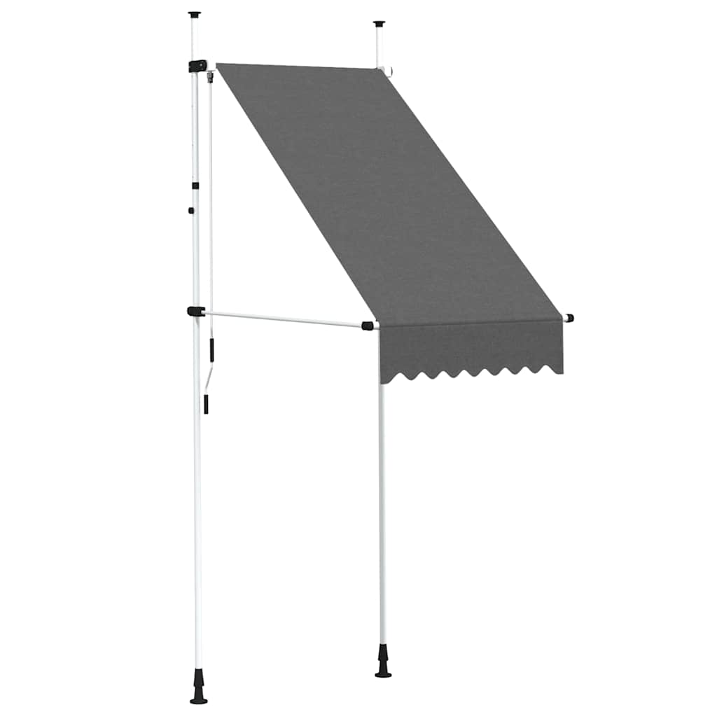 Vidaxl Luifel manuelt udvides 100 cm antracit