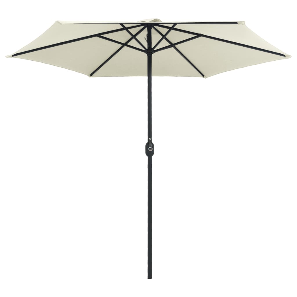 Vidaxl Parasol med aluminiumstang 270x246 cm Sandy White