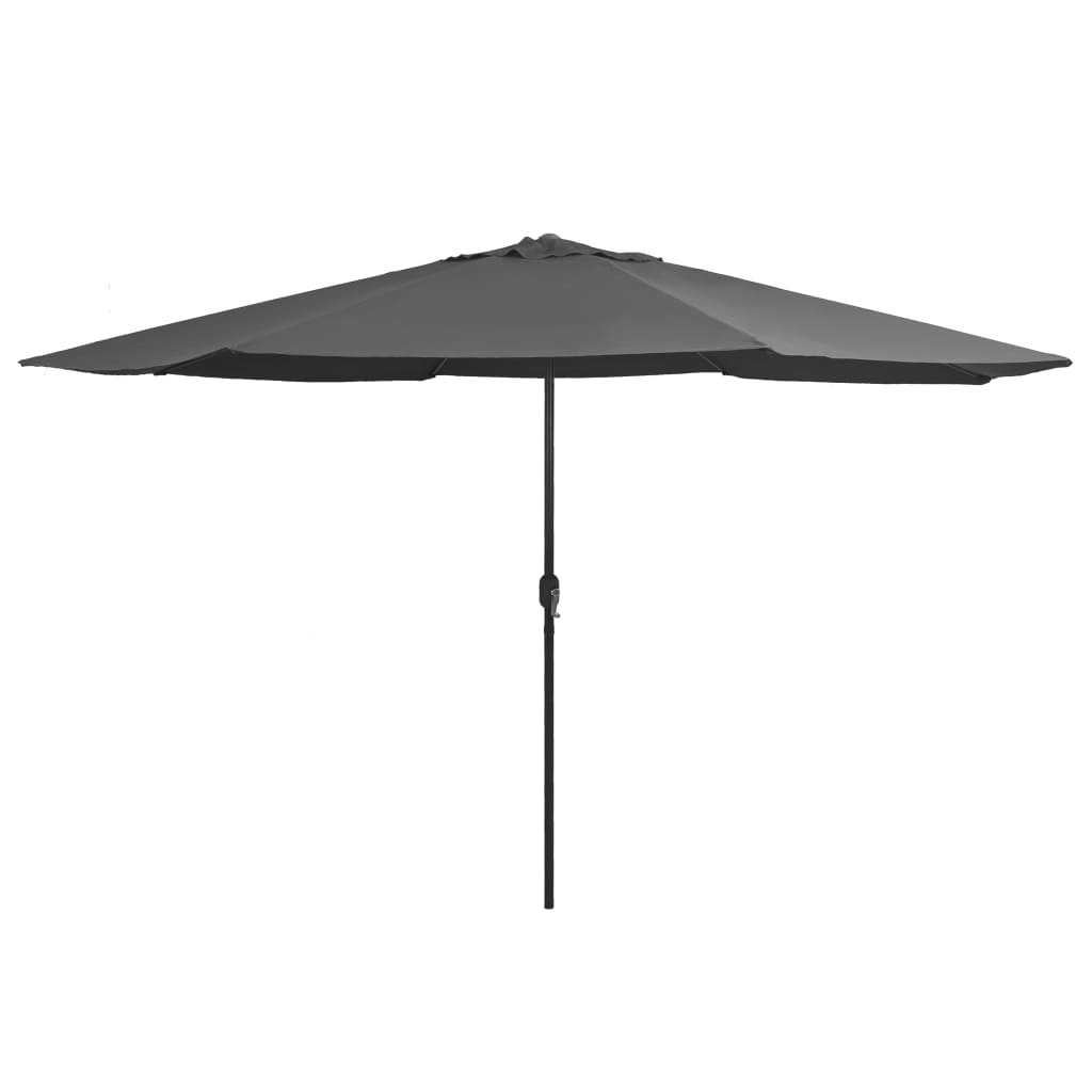 Vidaxl parasol med metalstang 390 cm antracit