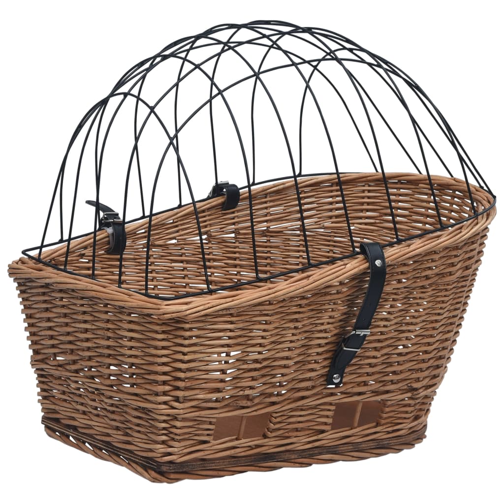 Vidaxl cykelkurv til bagageholder 55x31x36 cm naturlige pil