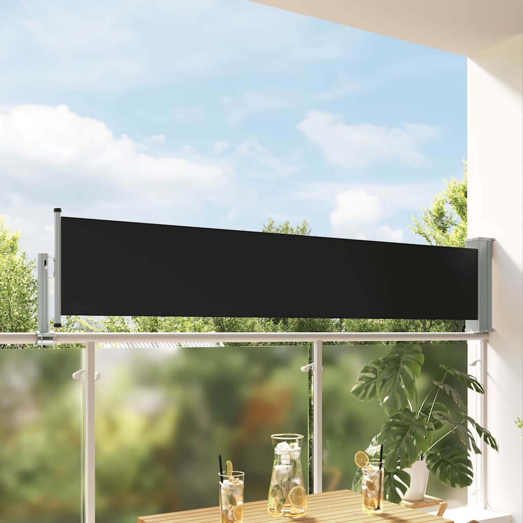 Vidaxl Haveskærm Udvidelig 60x300 cm sort sort
