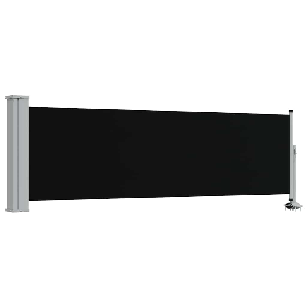 Vidaxl Haveskærm Udvidelig 80x300 cm sort