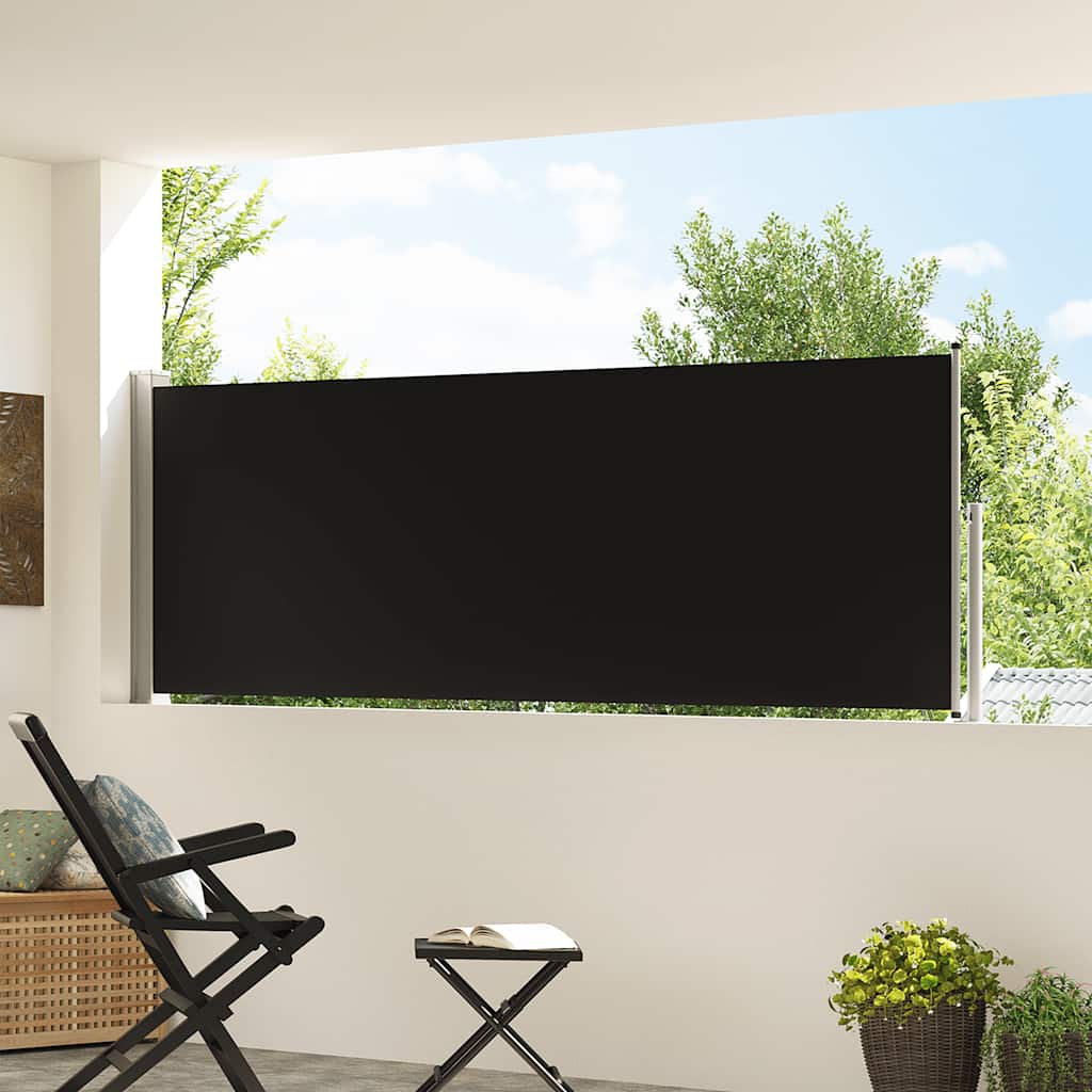 Vidaxl Haveskærm Udvidelig 100x300 cm sort