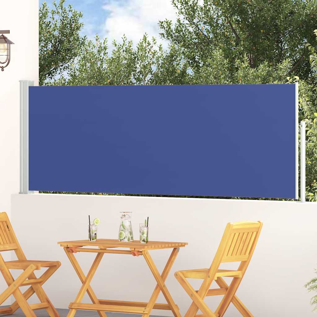 Vidaxl Haveskærm Udvidelig 100x300 cm blå