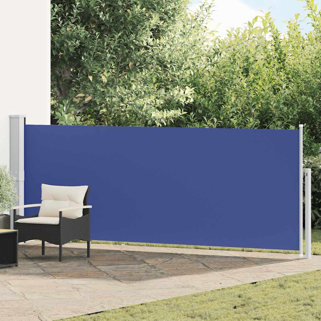 Vidaxl Haveskærm Udvidelig 140x500 cm blå