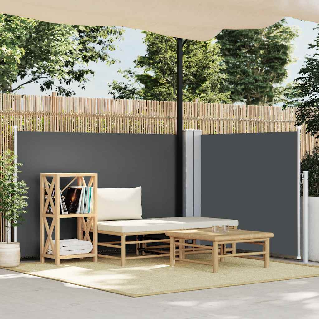 Vidaxl forrude udvides 120x1000 cm antracit