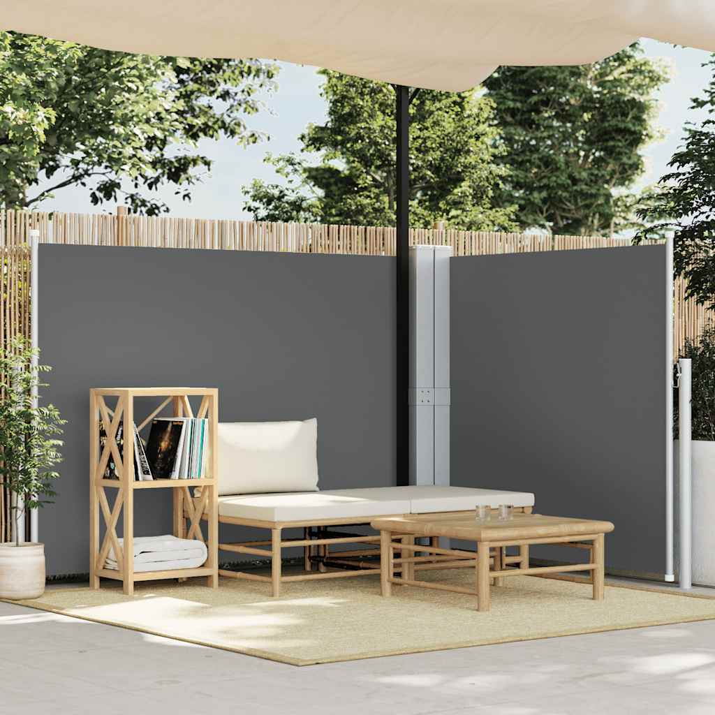 Vidaxl forrude udvides 140x1000 cm antracit