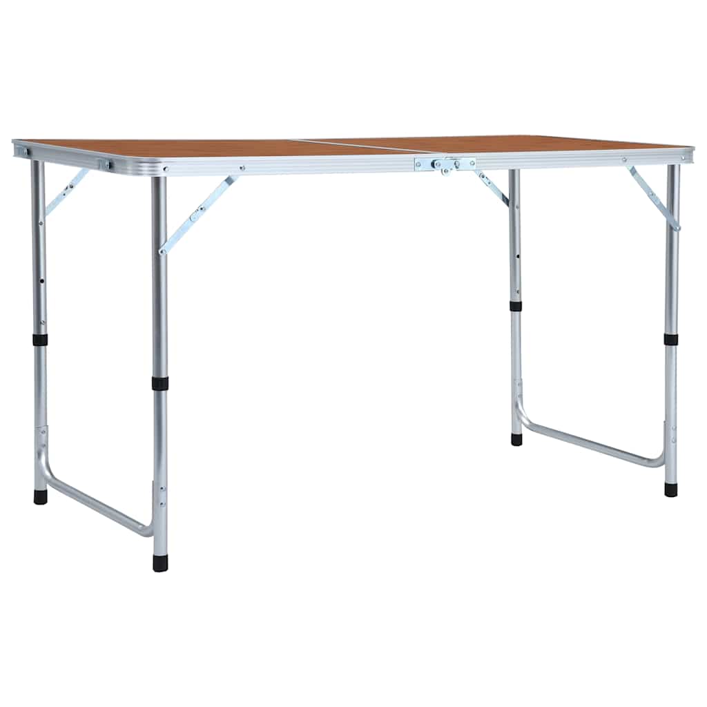 Vidaxl campingbord sammenfoldelig 120x60 cm aluminium
