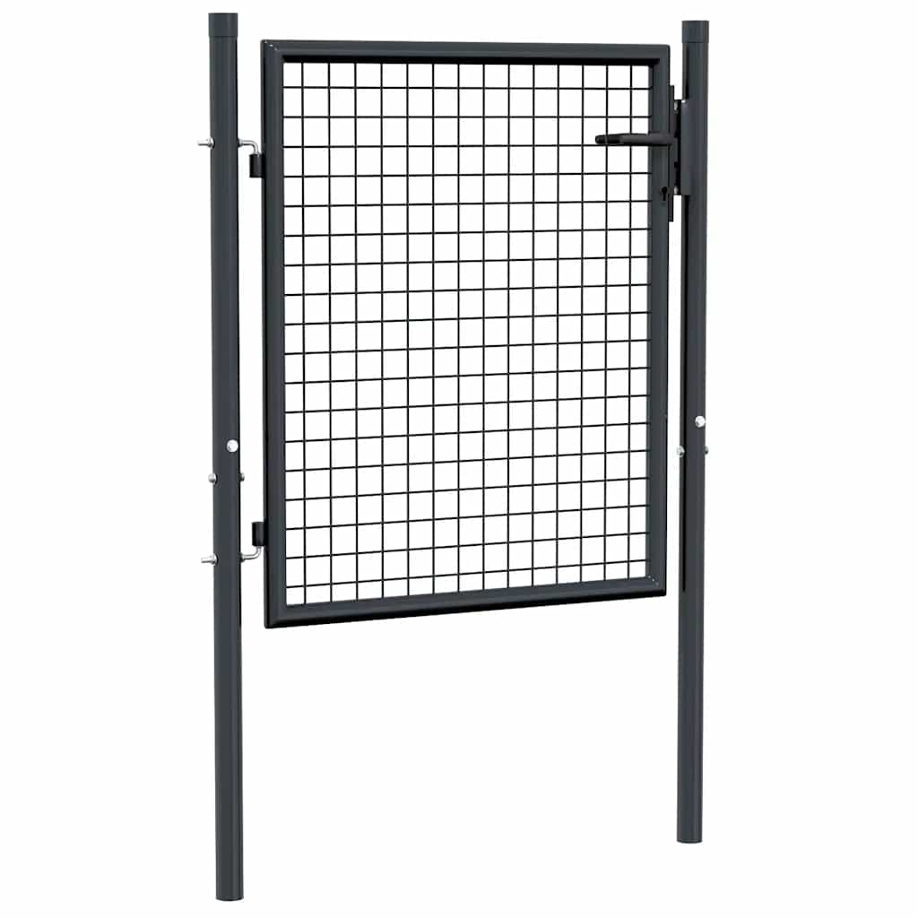Vidaxl havehegn udført i galvaniseret stålnet 100x75 cm grå