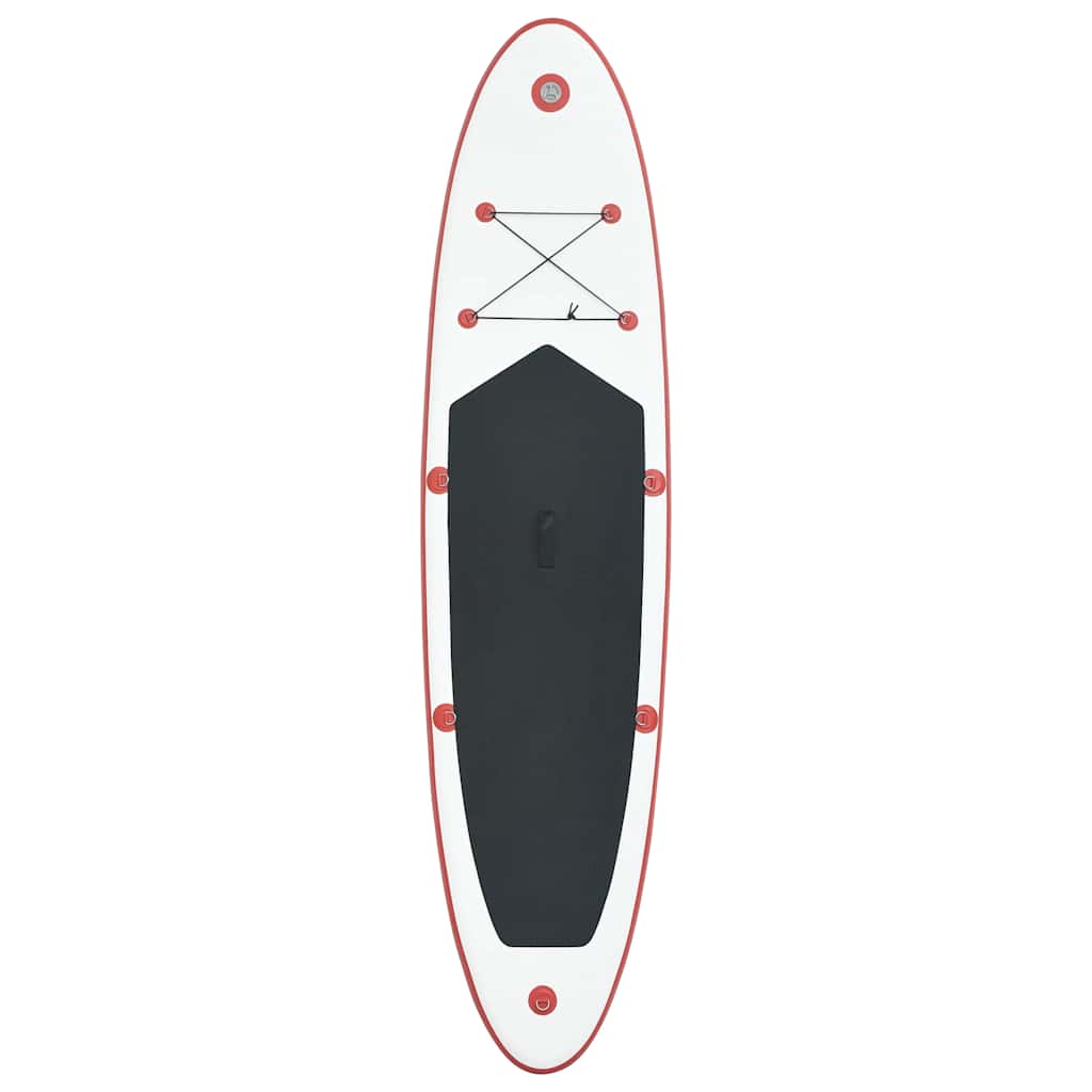 Vidaxl Stand Up Paddleboard Set Oppustelig rød og hvid