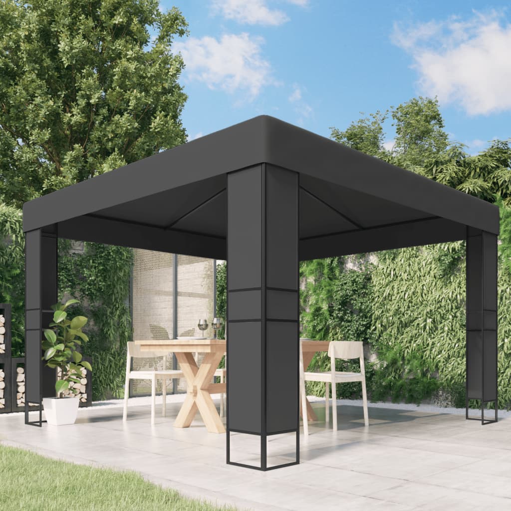 Vidaxx lysthus med dobbelttag 3x3 m antracit