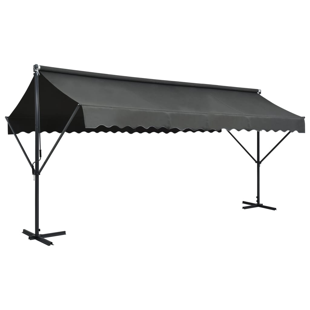 Vidaxl Luifel løsrevet 500x300 cm antracit