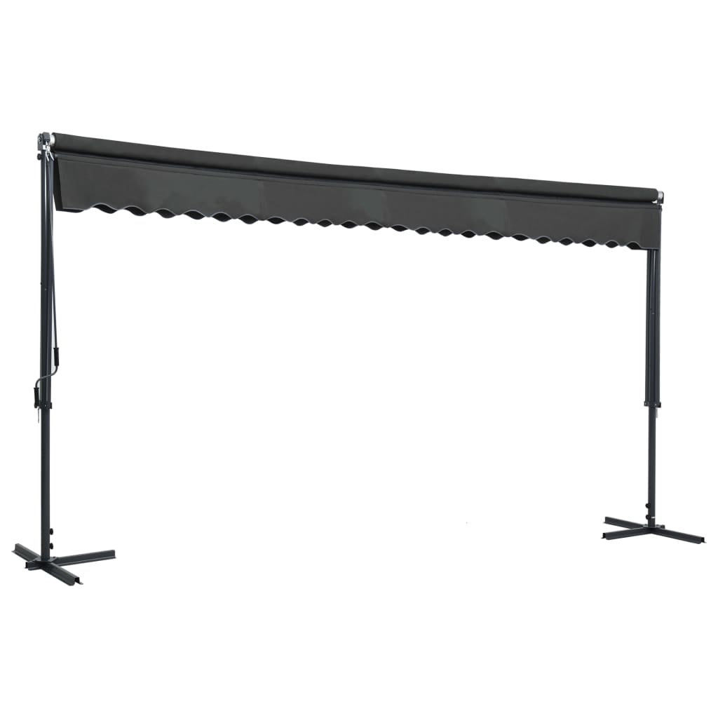Vidaxl Luifel løsrevet 500x300 cm antracit