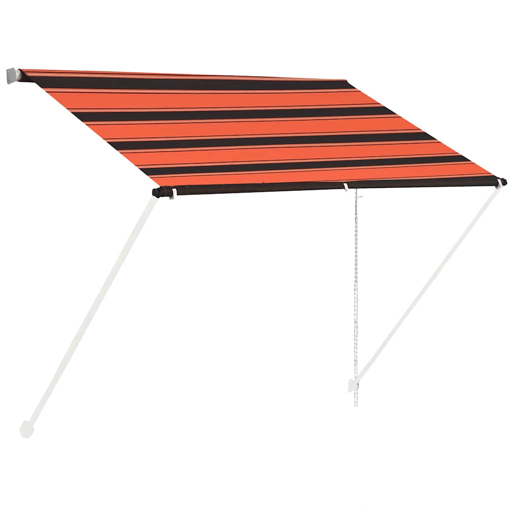 Vidaxx udtrækbart fortelt 100x150 cm orange og brun