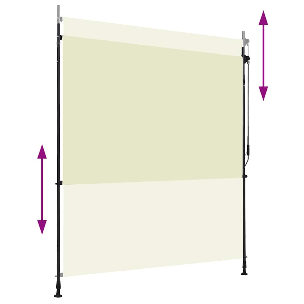 Vidaxl Roller Blind til eksterne 200x270 cm creme