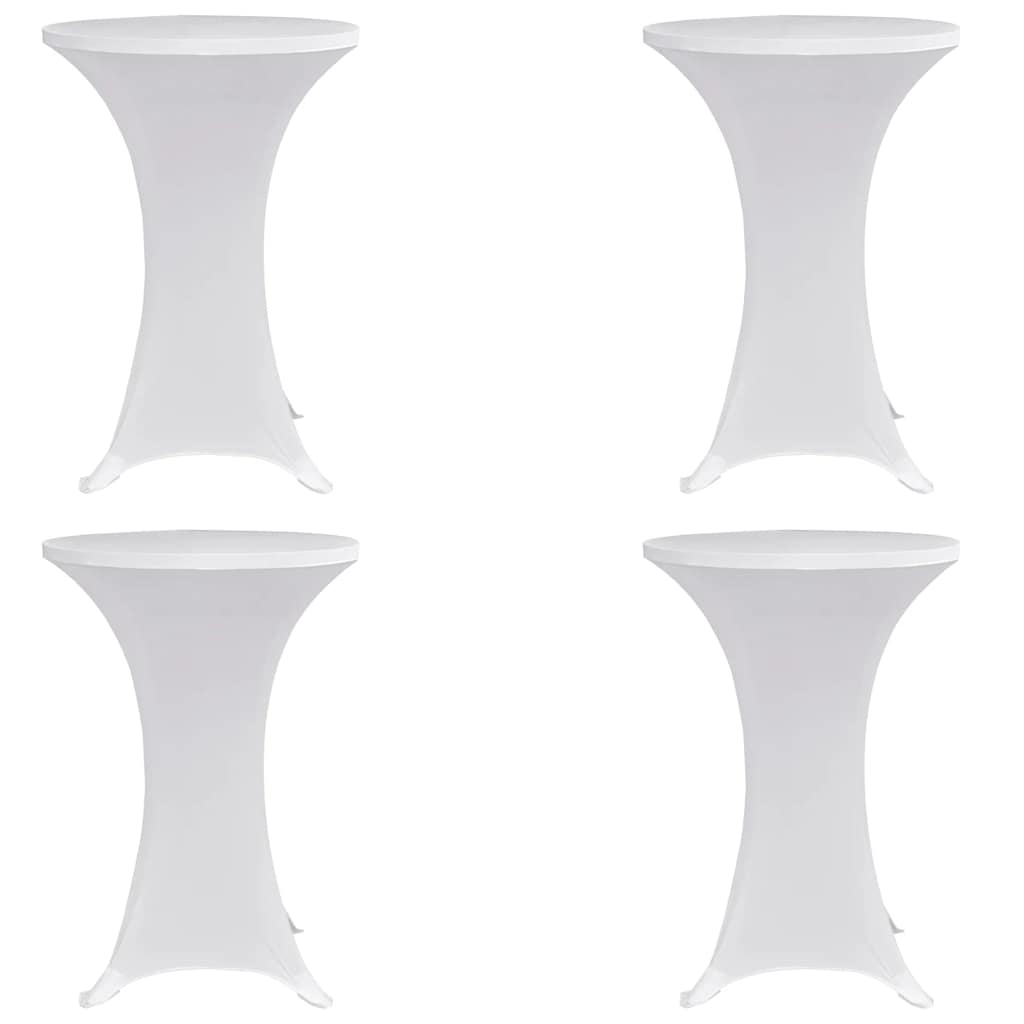 Vidaxx ståbordsdæksel 4 stk stretch ø60 cm hvid