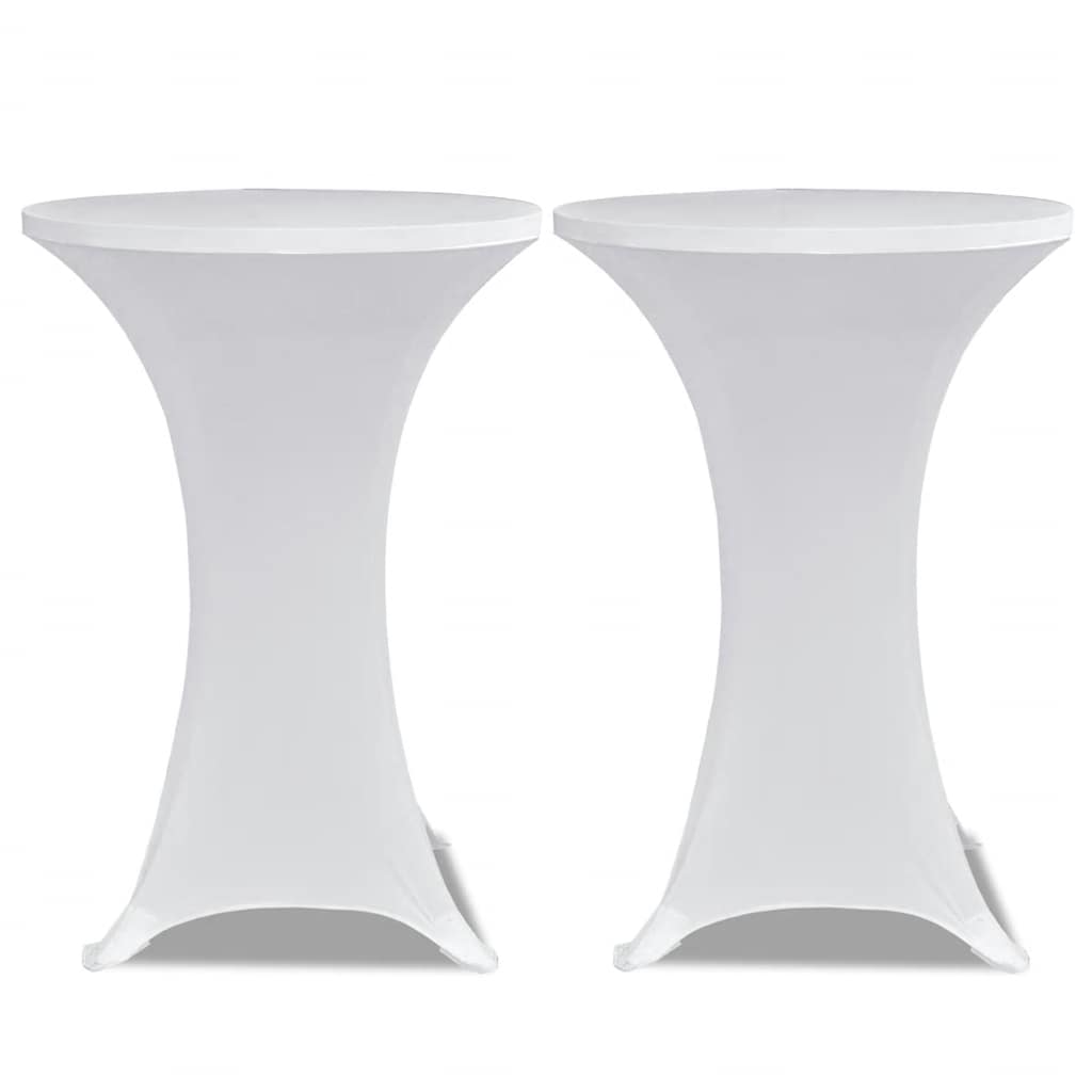 Vidaxx ståbordsdæksel 4 stk stretch ø60 cm hvid