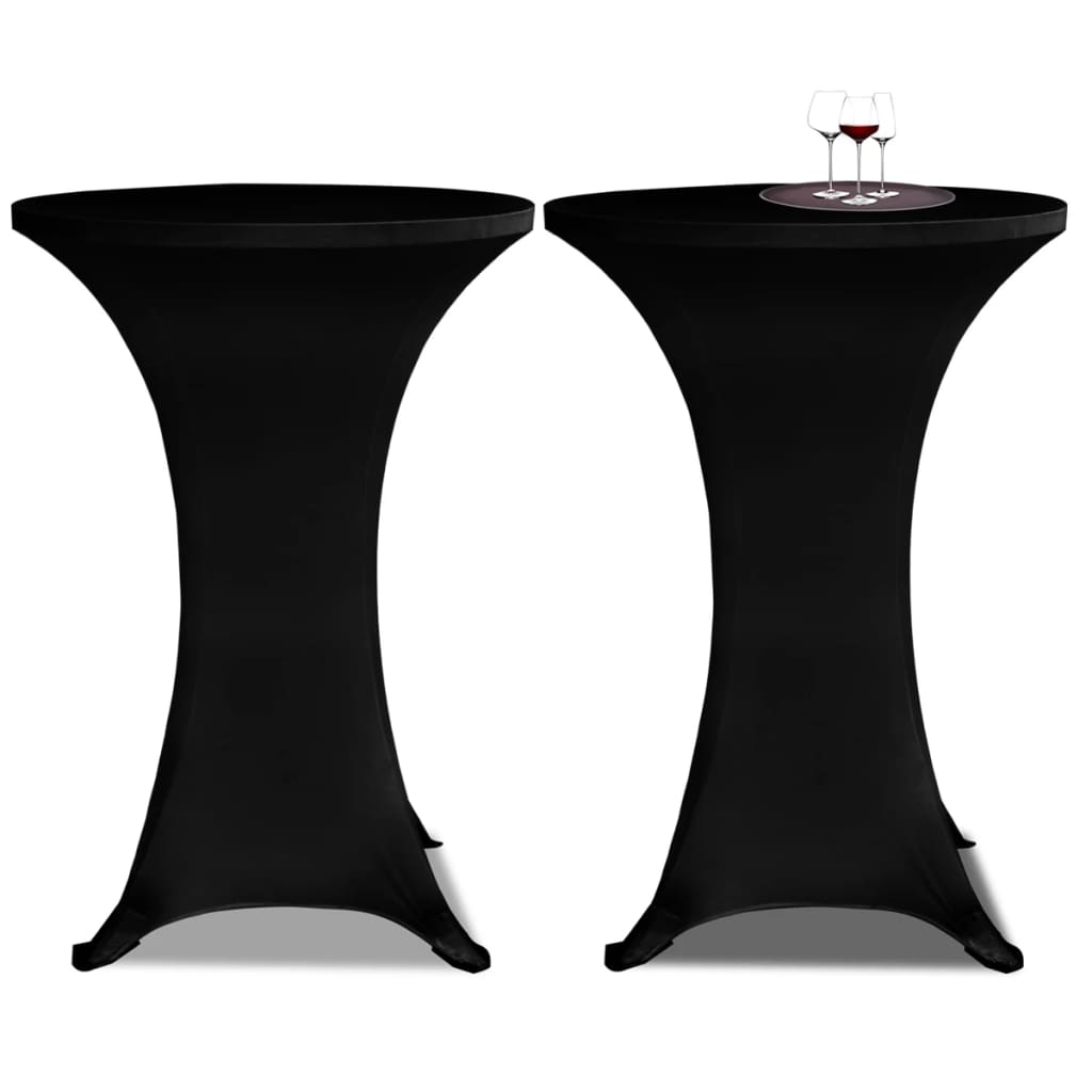 Vidaxx ståbordsdæksel 4 stk stretch ø60 cm sort