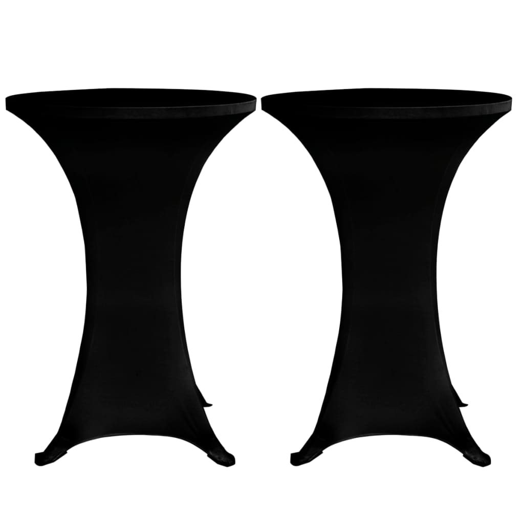 Vidaxx ståbordsdæksel 4 stk stretch ø60 cm sort