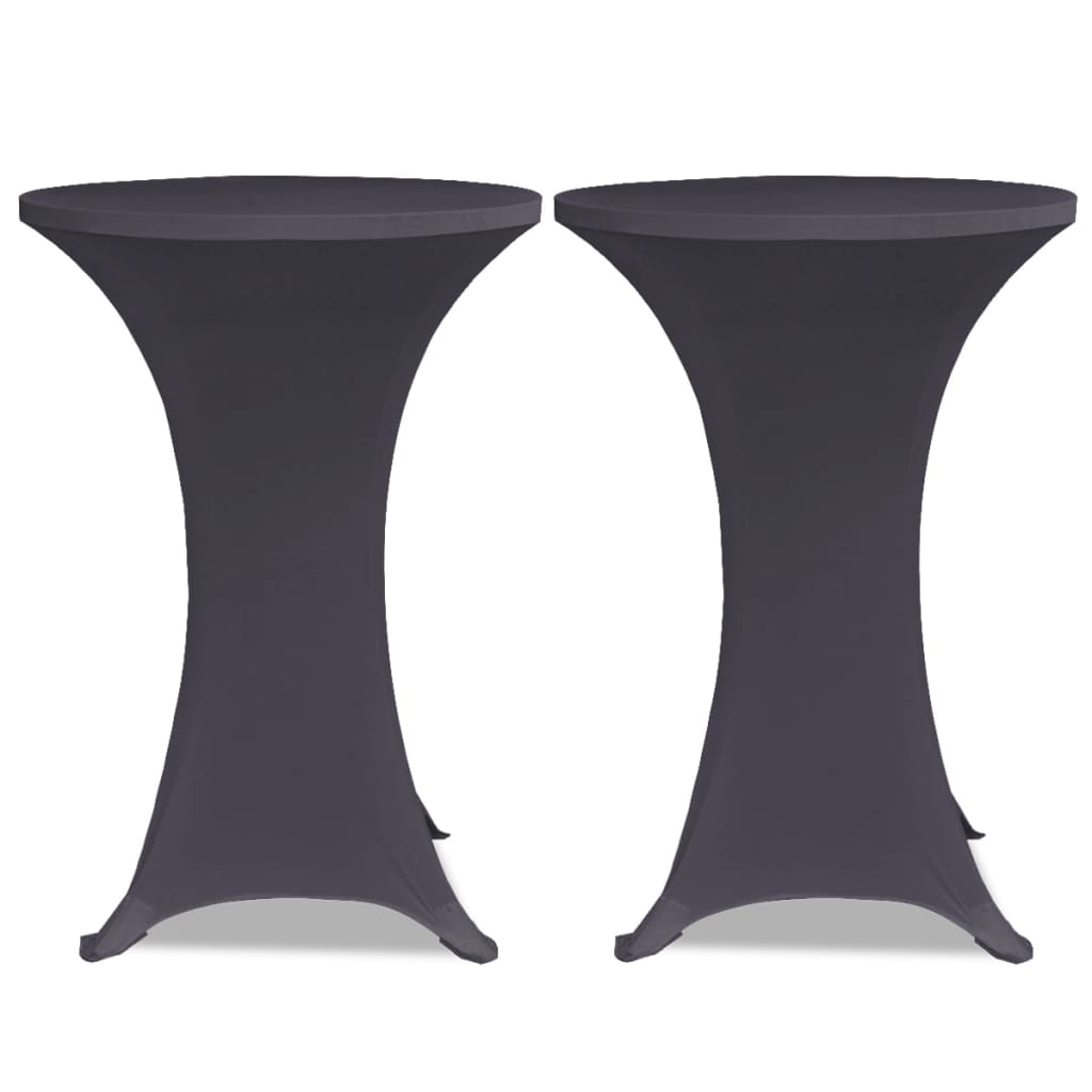 Vidaxx borddæksel stretch 4 stk 70 cm antracit