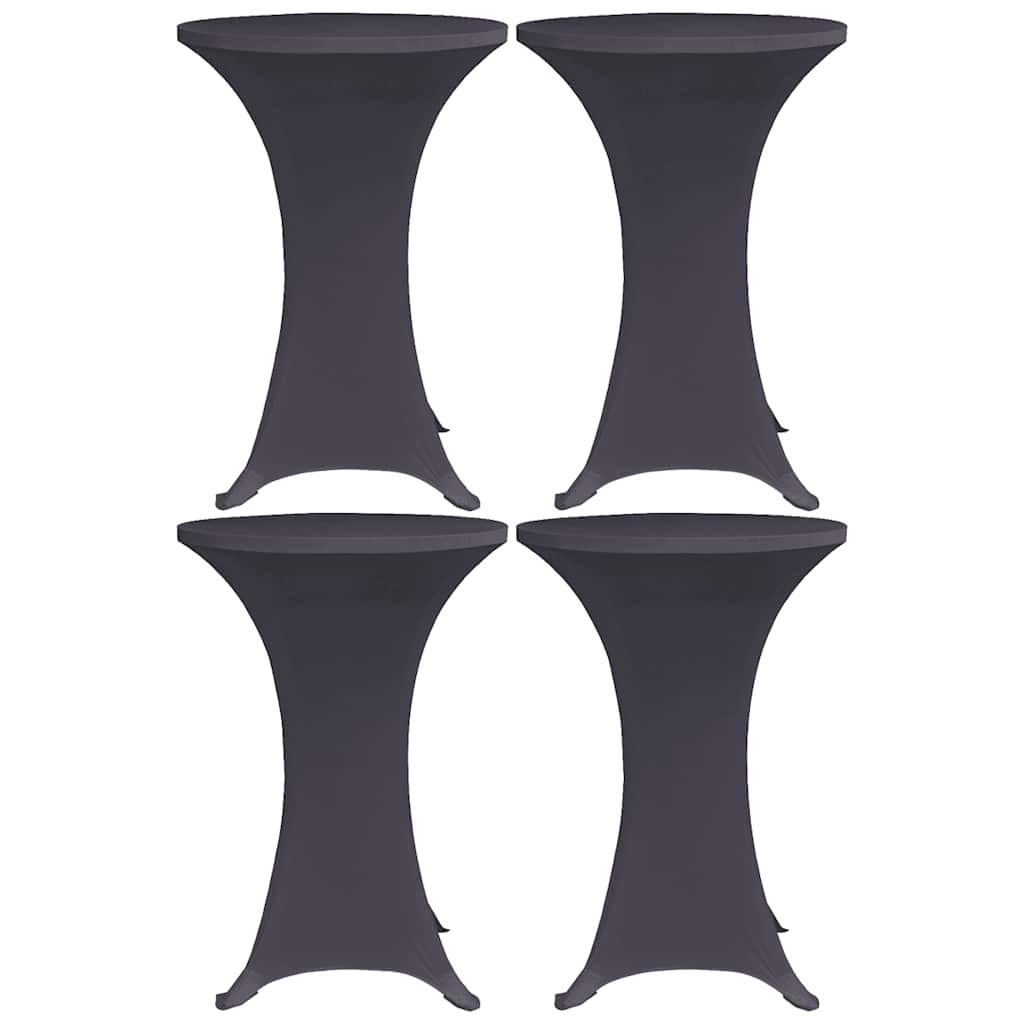 Vidaxx borddæksel stretch 4 stk 80 cm antracit