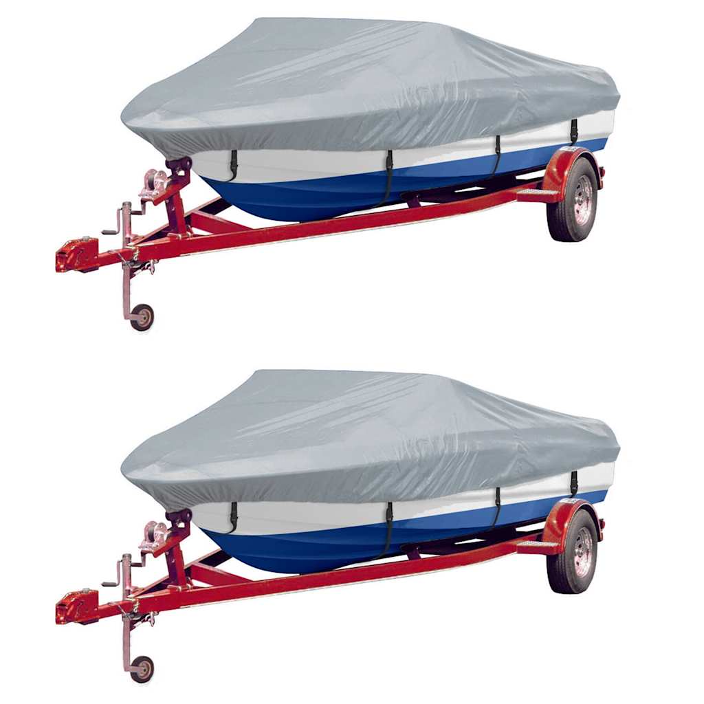 Vidaxxl bådovertræk 2 stk 610-671x254 cm grå