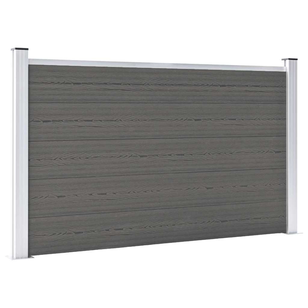 Vidaxl hegn 180x105 cm HKC grå