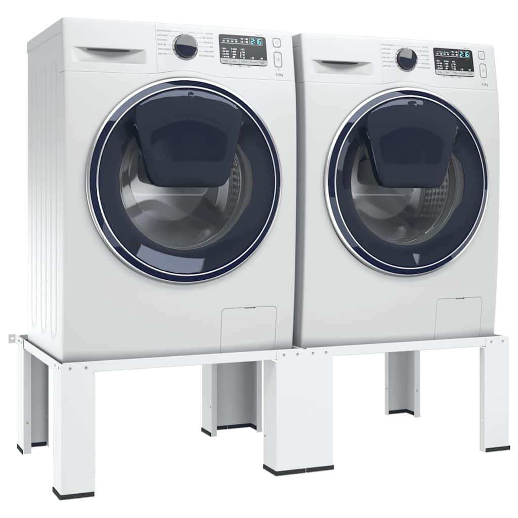 Vidaxl Washing Machine and Dryer Hoger Double White