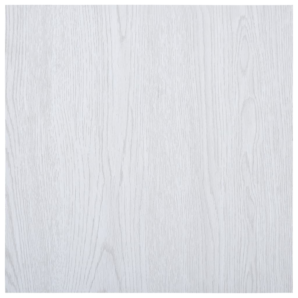 Vidaxl Floorboards Selvlavt 5,11 m² PVC White