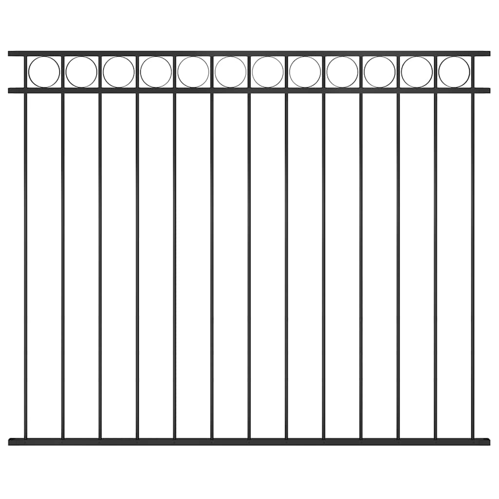 Vidaxx stål hegnspanel 1,7x1,5 m sort