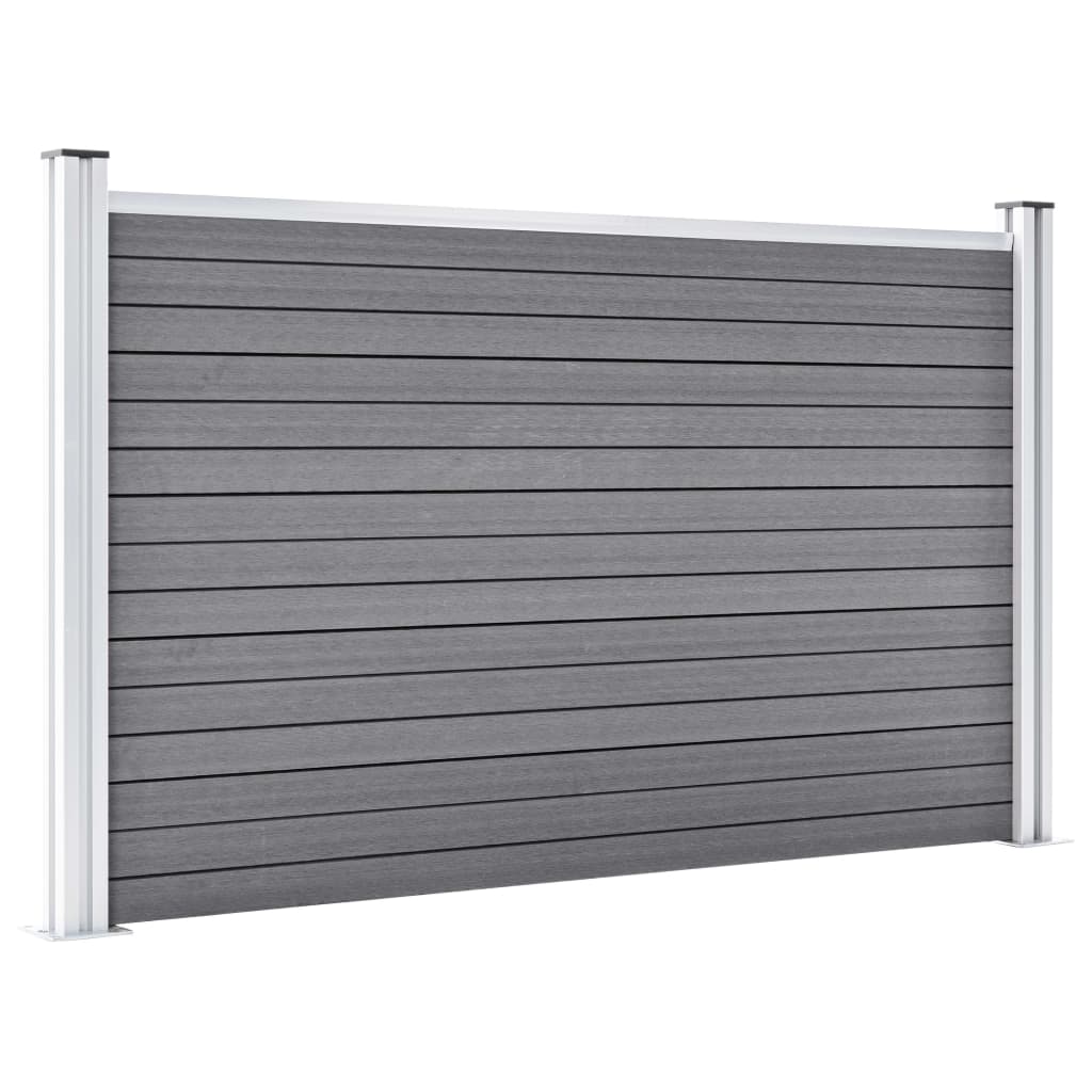 Vidaxl hegn 526x106 cm HKC grå