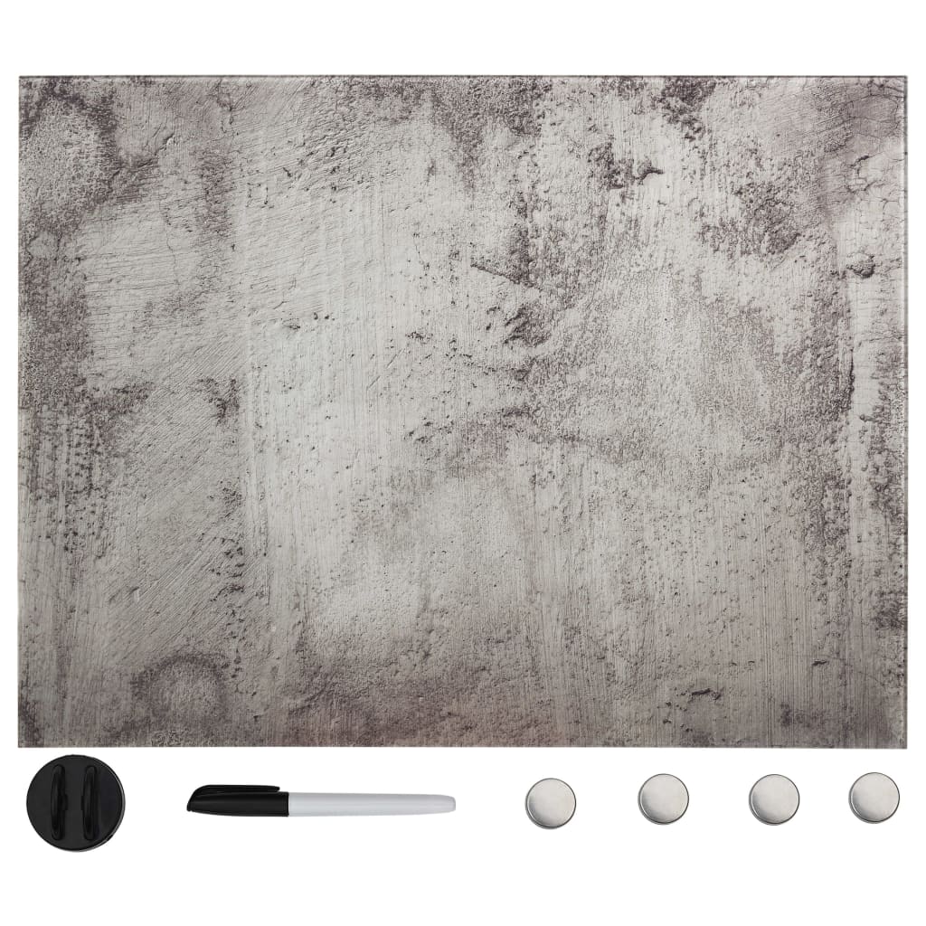 Vidaxx magnetic board wall mounted 80x60 cm glass