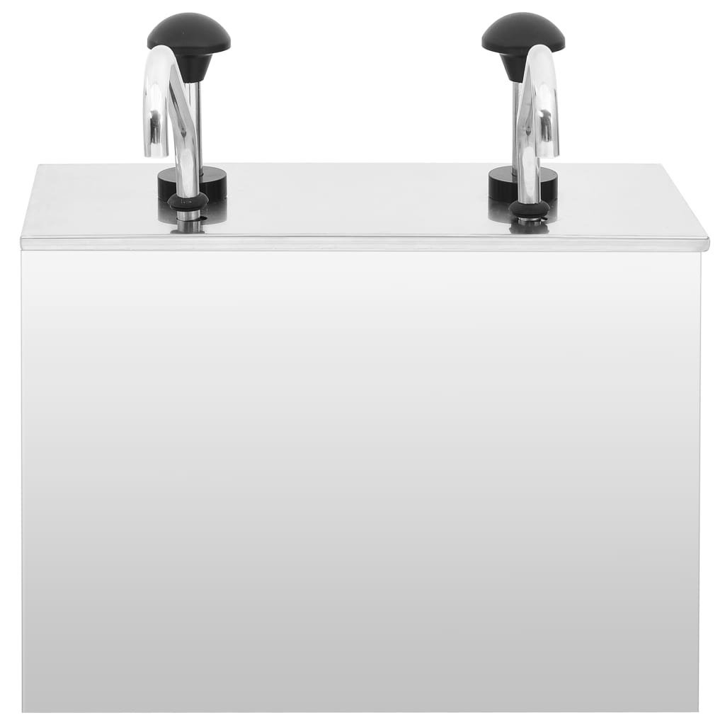 Vidaxl Sauce Dispenser 2x3,5 L Rustfrit stål