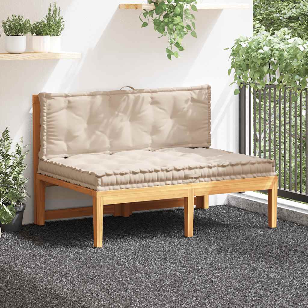 VidaXL pallegulvpuder 2 stk bomuldsbeige